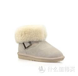 IUGGIRL 饰扣款磨砂牛皮 女士雪地靴