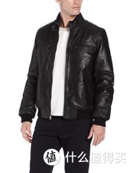 大码福利：Levi's 李维斯 Washed-Leather Bomber 男士真皮皮衣