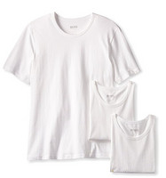 凑单品：HUGO BOSS Cotton 3 男士T恤 3件装 白色