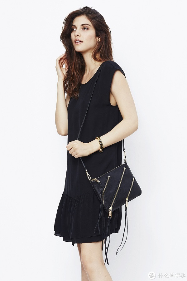 Rebecca Minkoff 瑞贝卡·明可弗 MOTO ROCKER 女士真皮斜挎包