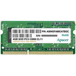 限华北华东：Apacer  宇瞻  经典 DDR3 1600 4G 笔记本内存