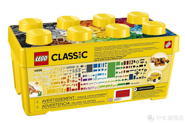 LEGO 乐高 CLASSIC 基础系列 10696 创意拼砌桶