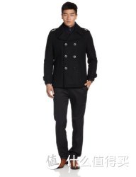 ESPRIT 埃斯普利特 男式 时尚双排扣羊毛大衣 JD3166