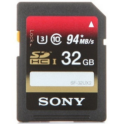 SONY 索尼 32G UHS-3 SDHC高速存储卡（Class10）读速可达94MB/s,写速可达60MB/s