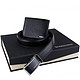 Bosssunwen博斯绅威钱包+纯黑自动扣高档礼盒二件套S9881-0200520A黑色