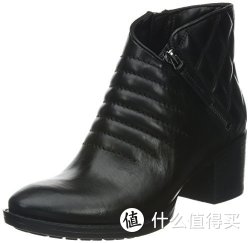 Clarks 其乐  女士 休闲 机车靴 Movie Retro 压纹设计 粗跟踝靴