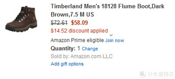 Timberland 添柏岚 Flume 男款防水登山靴