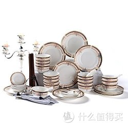 IJARL 亿嘉 剑林金色维也纳 56头陶瓷套餐具套装