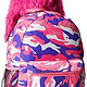 Mystic Apparel Pink Camo Plush Hooded Backpack 连帽背包