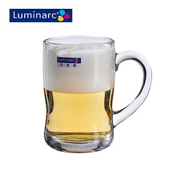 Luminarc 乐美雅  班尼把杯优质 玻璃啤酒杯450ml
