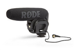 RODE 罗德 VideoMic pro 袖珍型 摄象机单反相机 指向性电容录音话筒 黑色