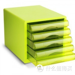 deli 得力  9777 时尚靓彩系列 5层塑料文件柜/资料收纳柜 绿色*2个+凑单品