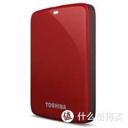 TOSHIBA 东芝 V7 Canvio 高端分享系列2.5英寸移动硬盘 USB3.0 1TB（活力红）