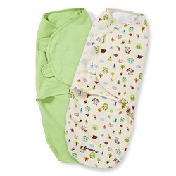 Summer Infant SwaddleMe 婴儿纯棉包巾 L码 2片装