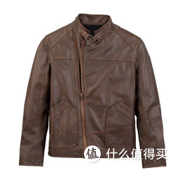 Timberland 添柏岚Premium Slim Fit Premium Leather  男士真皮机车夹克