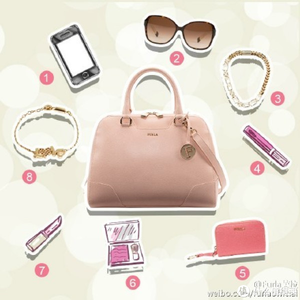 FURLA 芙拉 Dolly Medium North/South 女式单肩手提包 黑色 中号