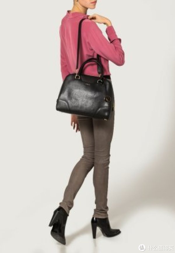 FURLA 芙拉 Dolly Medium North/South 女式单肩手提包 黑色 中号