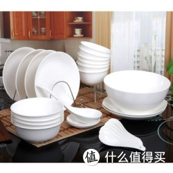 REMEC  26头纯白系列 骨瓷中餐具