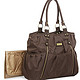 Carter's Zip Front Fashion Tote Diaper Bag (Brown) 妈咪包