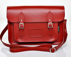 Red Leather Satchel 剑桥包