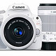 Canon 佳能 EOS Kiss X7（100D）白色版 18-55mm STM/40mm STM 双镜头套装61800日元