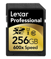 Lexar 雷克沙 Professional 600x LSD256CRBNA600 256GB SD存储卡（90M/s）