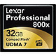 Lexar 雷克沙 Professional 800x CF存储卡32GB（800x，读取120MB/s）