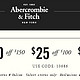 促销活动：Abercrombie&Fitch美国官网  阶梯满减