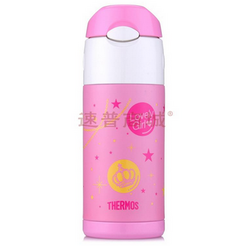 THERMOS 膳魔师 FFI系列高真空儿童不锈钢保温杯 360ml 粉色