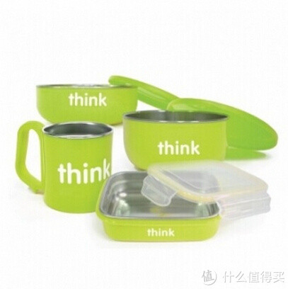 Thinkbaby 辛克宝贝 儿童不锈钢餐具4件套