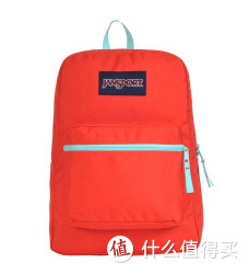 JanSport  杰斯伯 时尚撞色拼接校园双肩背包 T38M 25升 红色