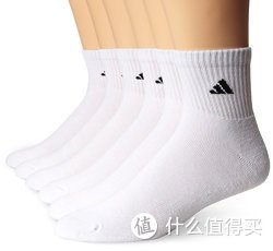 凑单品：adidas 阿迪达斯 Quarter 男士袜子 6双