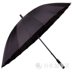 MAYDU 美度 24骨超大男士商务长柄晴雨伞 M5003黑色