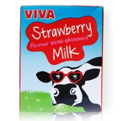 VIVA 韦沃 草莓牛奶200ML*27盒