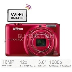 Nikon 尼康 COOLPIX S6500 便携数码相机