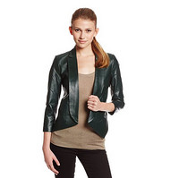 REBECCA MINKOFF Ace Leather Open Jacket 女款皮夹克