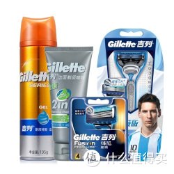 Gillette 吉列 锋隐超顺手动剃须1刀架+手动刀片(4刀头)+剃须啫喱195g+洁面剃须啫喱 二合一