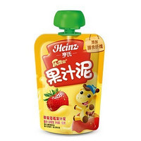 凑单品：Heinz 亨氏 乐维滋 果汁泥 苹果草莓120克