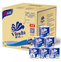 Vinda 维达 蓝色经典系列3层180g卷筒卫生纸*27卷+维达柔滑系列喵喵3层100抽抽取式面纸*4包