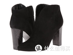 Nine Wes t玖熙 Kiko 蛇纹粗跟侧拉链女短靴
