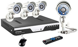 ZMODO 智美达 4路700线监控设备套装 960H 8路DVR ZMD-KDC8-YARUZ4ZP