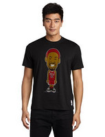 adidas 阿迪达斯 男式 篮球NBA图案T恤 F42339 黑/红