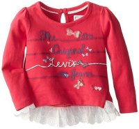 凑单品：Levi's 李维斯 Baby-Girls Infant Maisi Knit Top 女童上衣