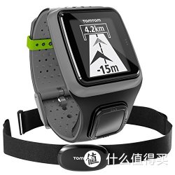 TomTom Berlin+ GPS运动腕表 灰色 配心率带（双定位系统，50米防水，全中文）
