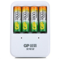 超霸（GP） GPPB08GW180-2L4 充电器电池套装 千次充放经济实惠型