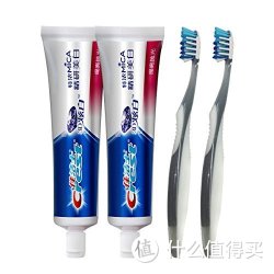 Crest 佳洁士 美白抛光牙膏90g*2个+全优七效牙刷*2个