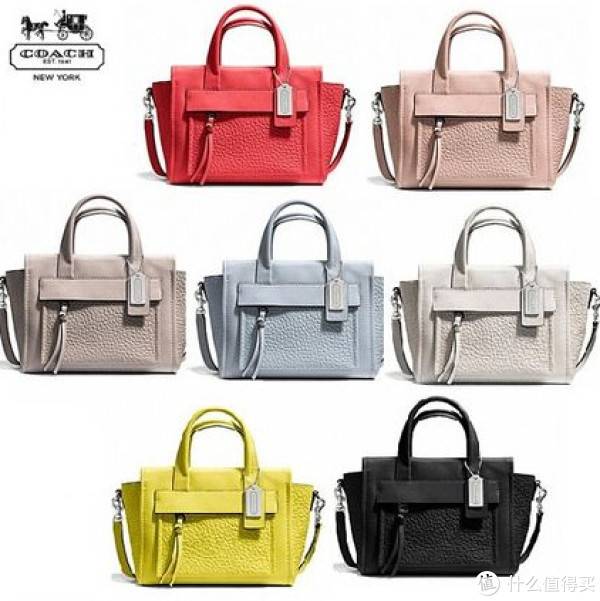 COACH 蔻驰 Bleecker Leather Mini Pocket Carryall 女款真皮单肩包