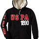 U.S. Polo Assn.  Classic Fleece Hooded Jacket with Sherpa Lining 男童帽衫