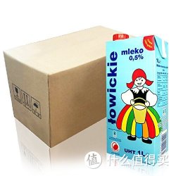 Lowicz 罗兹姑娘 脱脂纯牛奶1L*12盒