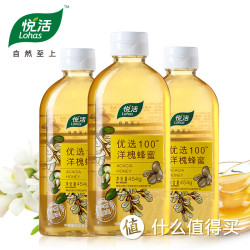 Lohas 悦活 天然无添加 野生农家刺槐花蜂蜜 454g*3